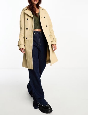 Trench ASOS, crem