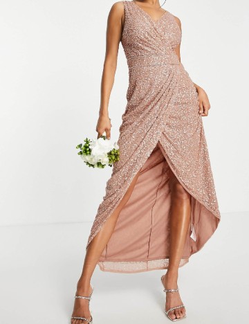 Rochie lunga Beauut, nude