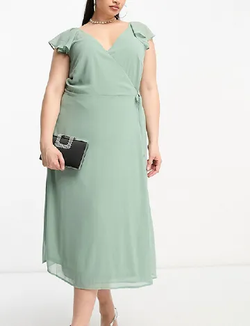 Rochie medie EVOKED VILA, verde Verde