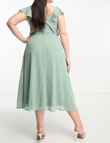 Rochie medie EVOKED VILA, verde