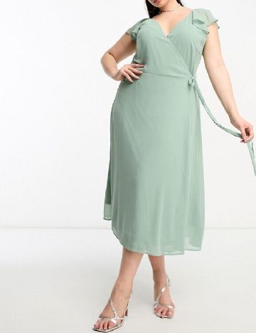 Rochie medie EVOKED VILA, verde