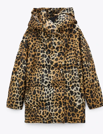 Geaca Zara, animal print