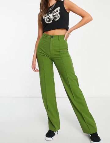 Pantaloni Pull&Bear, verde