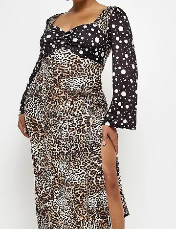 Rochie medie River Island Plus Size, animal print Animal print