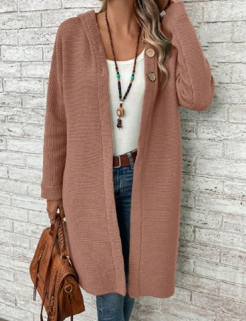 Cardigan SHEIN, roz pudra