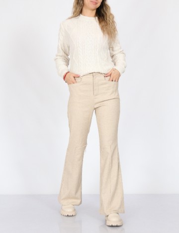 Pantaloni AmyLynn, crem