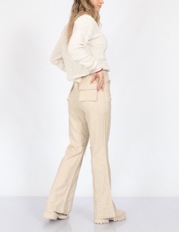 Pantaloni AmyLynn, crem