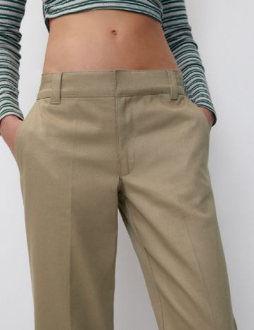 Pantaloni Pull&Bear, kaki