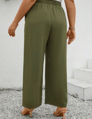 Pantaloni SHEIN CURVE, verde