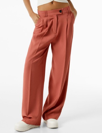 Pantaloni Bershka, roz pudra