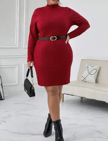 Rochie scurta SHEIN CURVE, visiniu Rosu