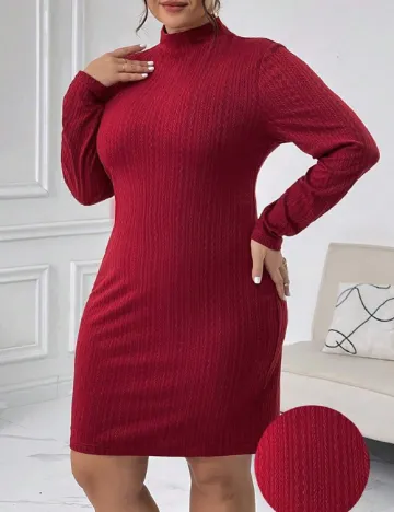 Rochie scurta SHEIN CURVE, visiniu Rosu