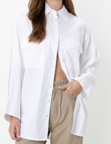 Camasa Oversize ASOS, alb