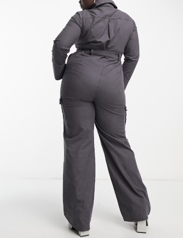 Salopeta extro&vert Plus Size, gri