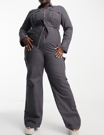 Salopeta extro&vert Plus Size, gri