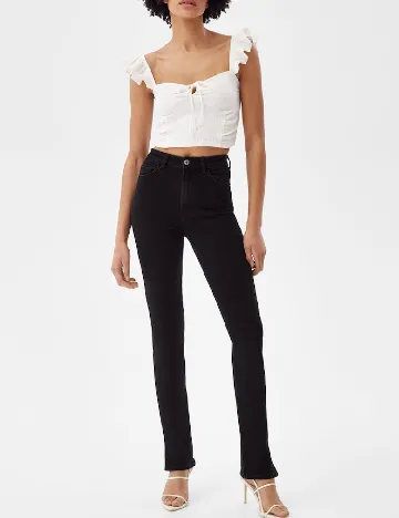 Blugi Bershka, negru Negru