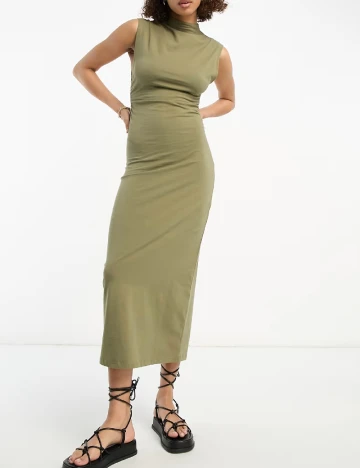 Rochie medie ASOS, verde Verde