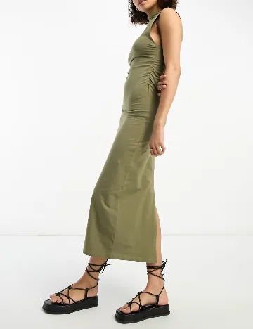 Rochie medie ASOS, verde Verde