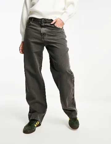 Pantaloni Pull&Bear, gri petrol Gri