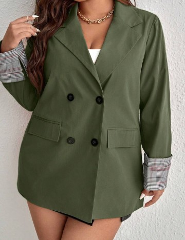 Sacou SHEIN CURVE, verde