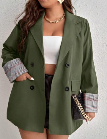 Sacou SHEIN CURVE, verde