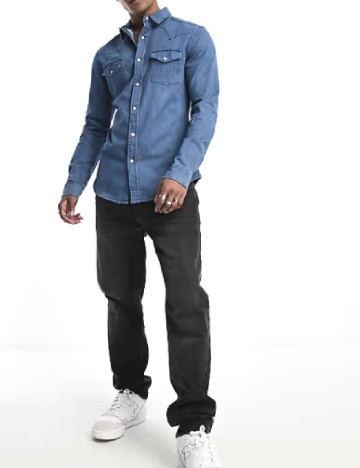 Camasa ASOS, albastru