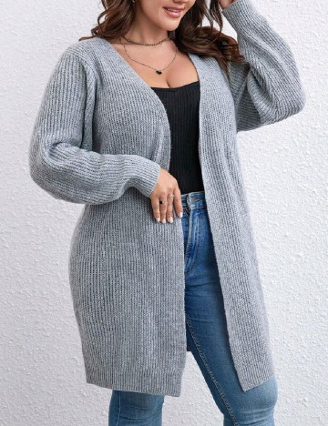 Cardigan SHEIN CURVE, gri