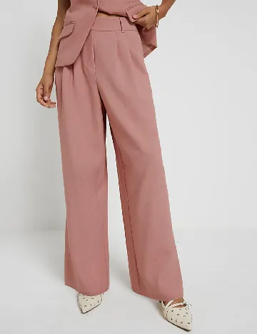 Pantaloni River Island, roz pudra Roz