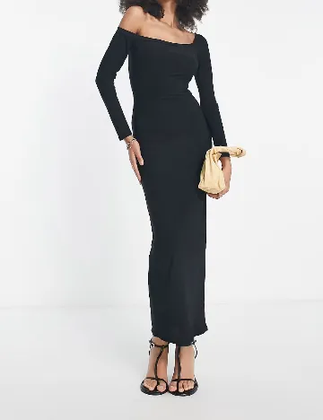 Rochie lunga ASOS, negru Negru