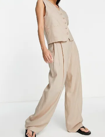 Pantaloni Top Shop, bej Crem