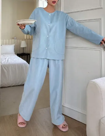 Pijama Dazy, bleu Albastru