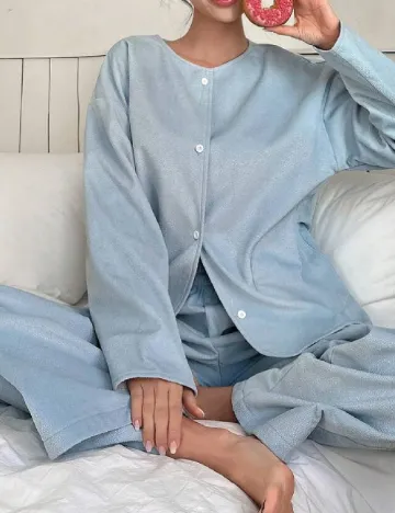 Pijama Dazy, bleu Albastru