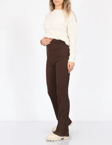 Pantaloni SHEIN, maro Maro