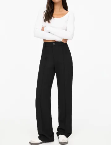 Pantaloni Pull&Bear, negru Negru