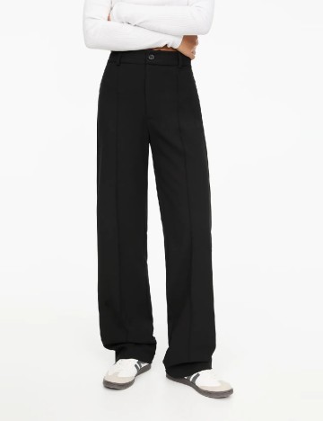 Pantaloni Pull&Bear, negru