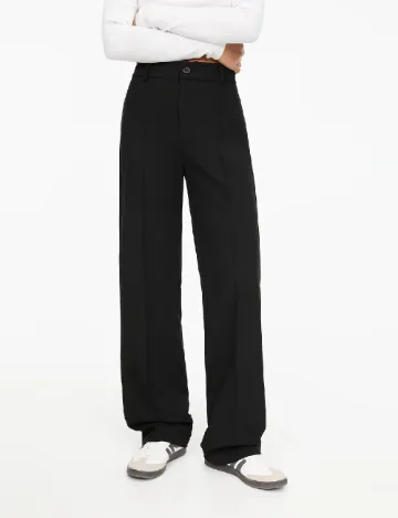 Pantaloni Pull&Bear, negru Negru