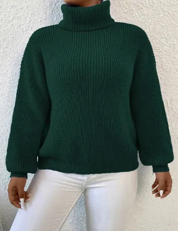 Bluza SHEIN CURVE, verde Verde