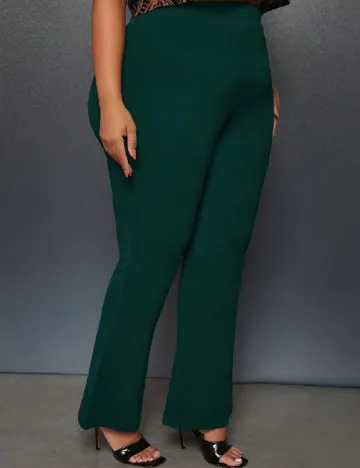 Pantaloni SHEIN CURVE, verde Verde