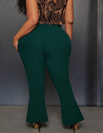 Pantaloni SHEIN CURVE, verde