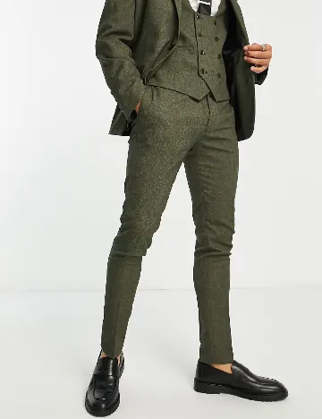 Pantaloni ASOS, verde Verde