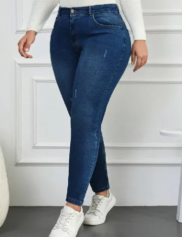 Blugi SHEIN CURVE, bleumarin