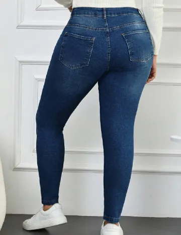 Blugi SHEIN CURVE, bleumarin