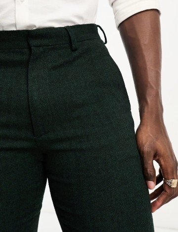 Pantaloni ASOS, verde inchis