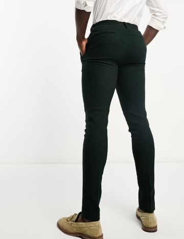 Pantaloni ASOS, verde inchis