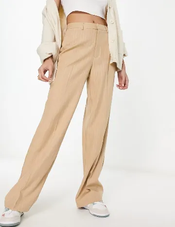 Pantaloni Stradivarius, crem Crem