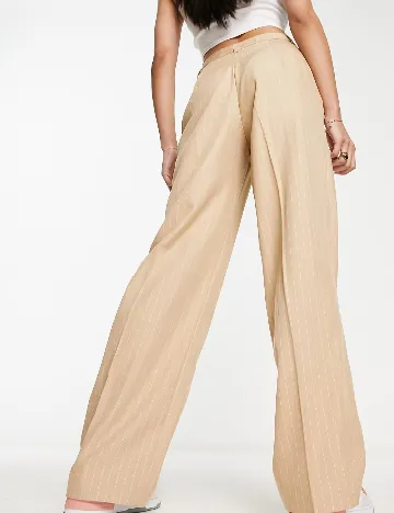 Pantaloni Stradivarius, crem Crem