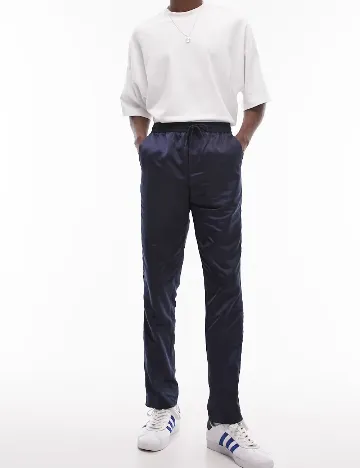 Pantaloni Topman, bleumarin Albastru