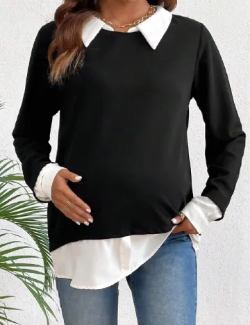 Bluza SHEIN Maternity, negru Negru