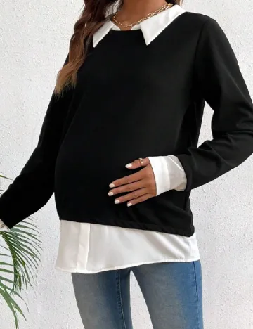 Bluza SHEIN Maternity, negru Negru