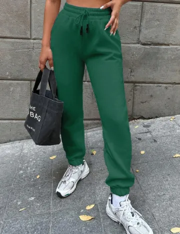 Pantaloni SHEIN, verde Verde